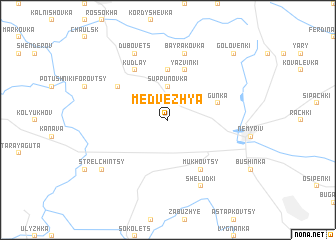 map of Medvezhʼya