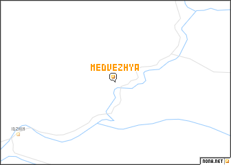 map of Medvezh\