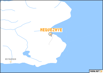 map of Medvezh\