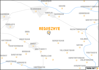 map of Medvezh\