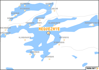 map of Medvezh\