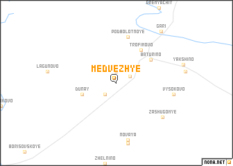 map of Medvezh\