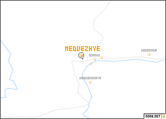 map of Medvezh\