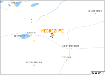 map of Medvezh\