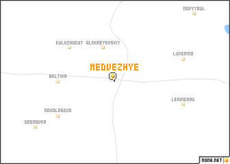 map of Medvezh\