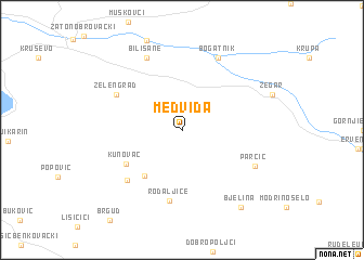 map of Medviđa