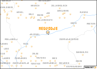 map of Medvodje