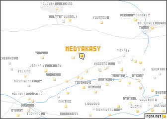 map of Medyakasy