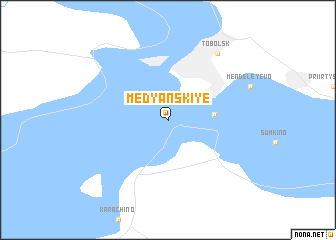 map of Medyanskiye