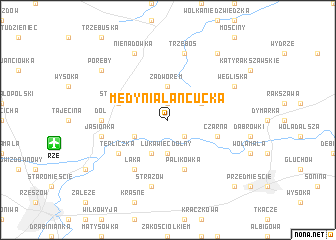 map of Medynia Łańcucka