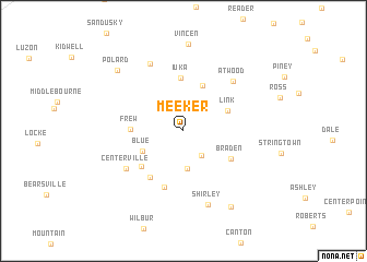map of Meeker
