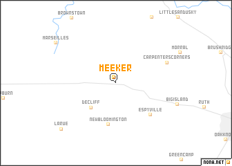 map of Meeker