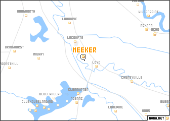 map of Meeker