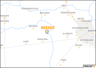 map of Meeker