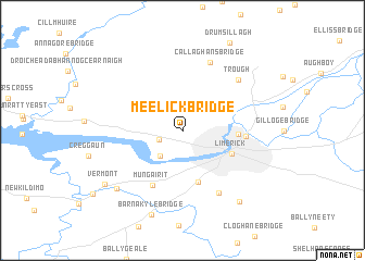 map of Meelick Bridge