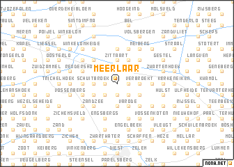 map of Meerlaar