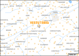 map of Meerutābād