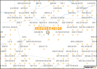 map of Meeuwerheide