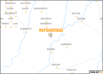 map of Mefoworade