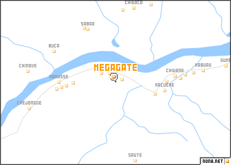 map of Megagâte