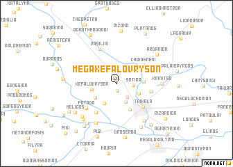 map of Méga Kefalóvryson