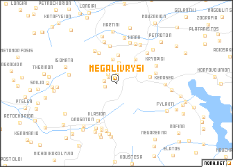 map of Megáli Vrýsi