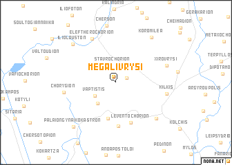 map of Megáli Vrýsi