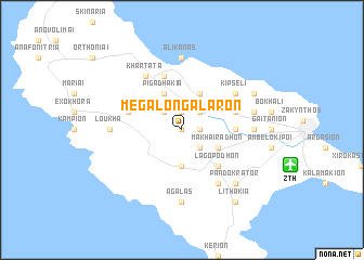 map of Megálon Galáron