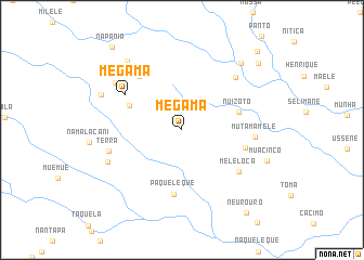 map of Megama