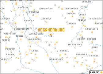 map of Megamendung