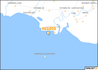 map of Megano