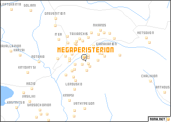 map of Méga Peristérion