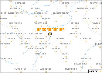 map of Mégas Pondiás