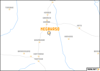 map of Mègbwaso