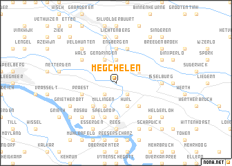 map of Megchelen