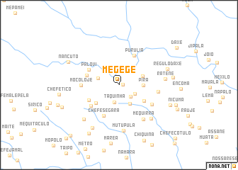 map of Megege