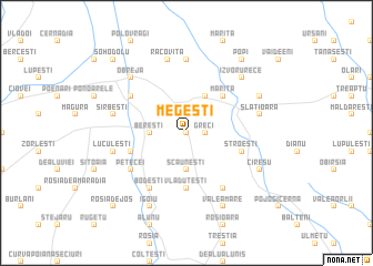 map of Megeşti