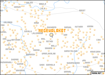map of Megewāla Kot