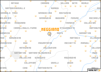 map of Meggiano