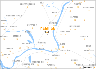 map of Meginge