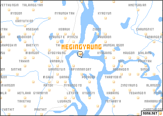 map of Megingyaung