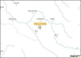 map of Meginro