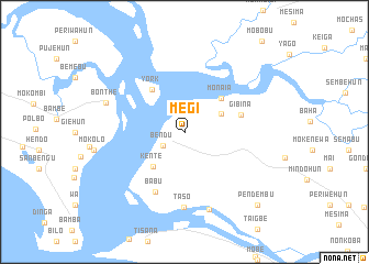 map of Megi