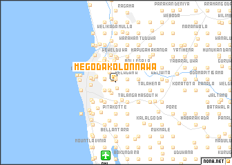 map of Megoda Kolonnawa