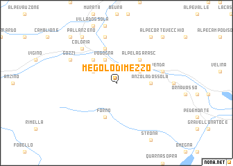 map of Megolo di Mezzo