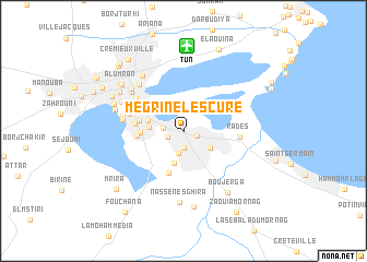 map of Mégrine Lescure