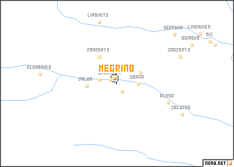 map of Megrino