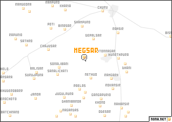 map of Megsar