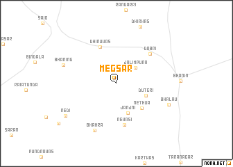 map of Megsar