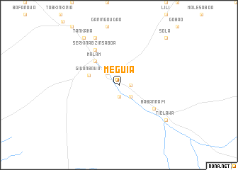 map of Méguia